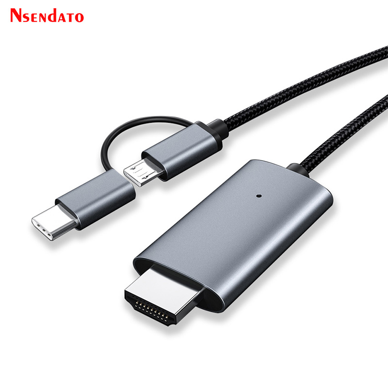 Hdmi Phone Adapter - Mirascreen LD39 Wired 1080P HD Micro