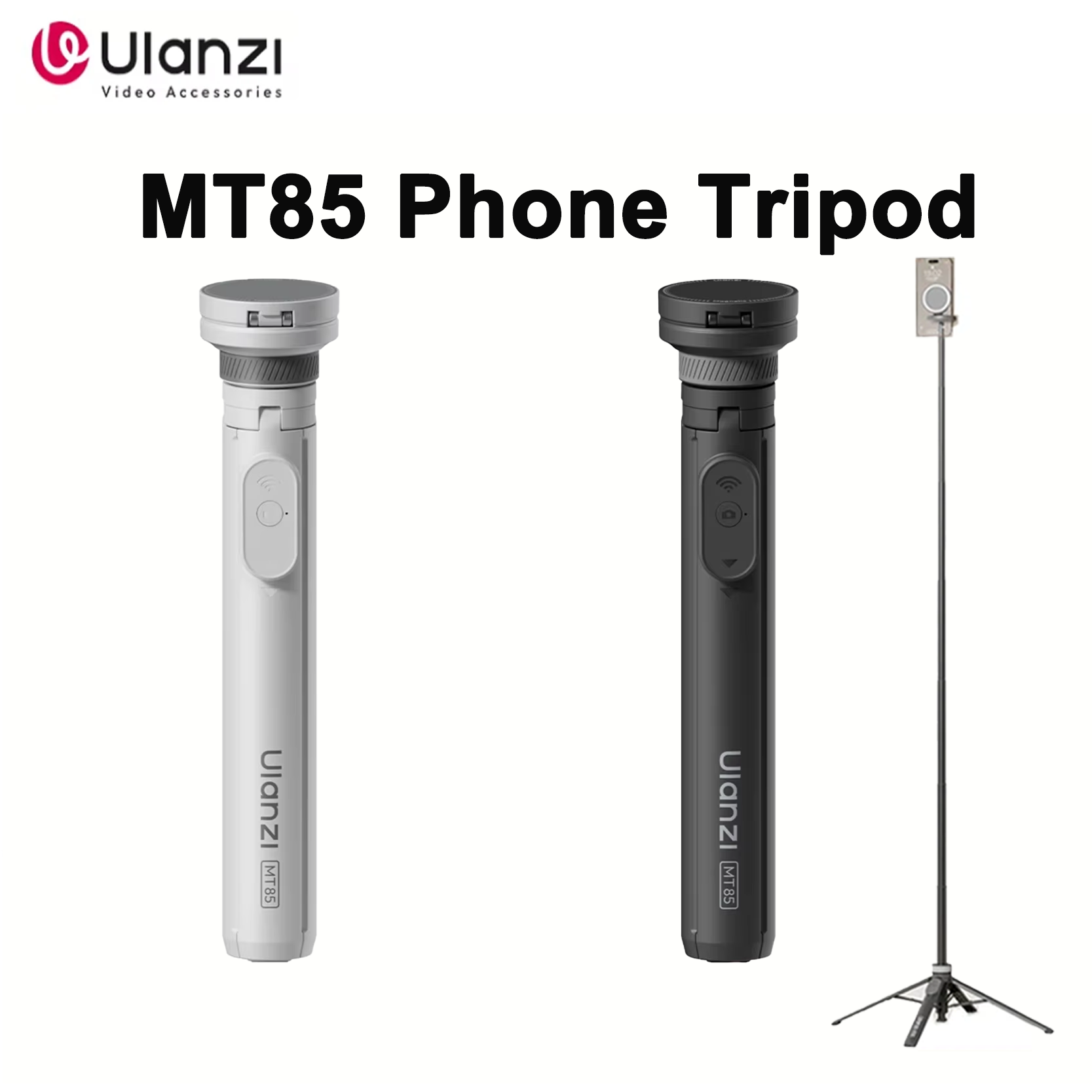 Selfie Stick Tripod - Original Ulanzi MT85 Magnetic Phone Tripod