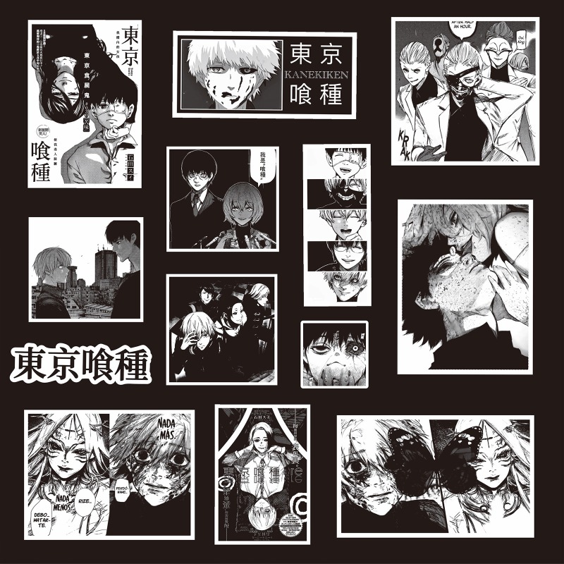 70pcs Black White Hot Anime To - огляд і ціна Phone Accessories Tokyo