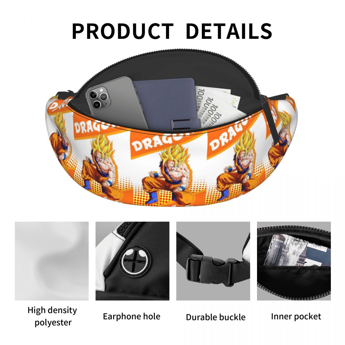 Custom DBZ  G-Gokues Fanny Bag - огляд і ціна Phone Accessories For Running