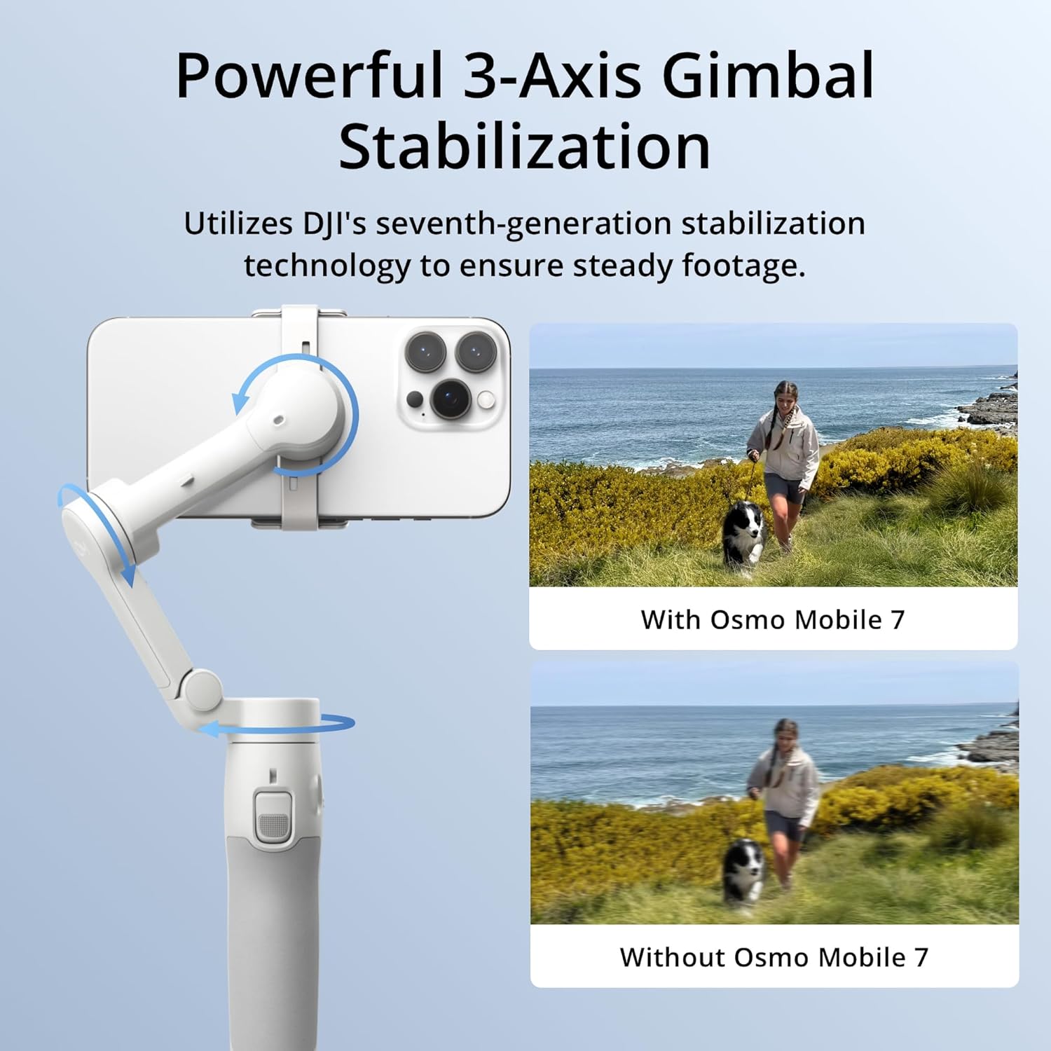 DJI Osmo Mobile 7 Gimbal Stabi - огляд і ціна Selfie Stick Tripod