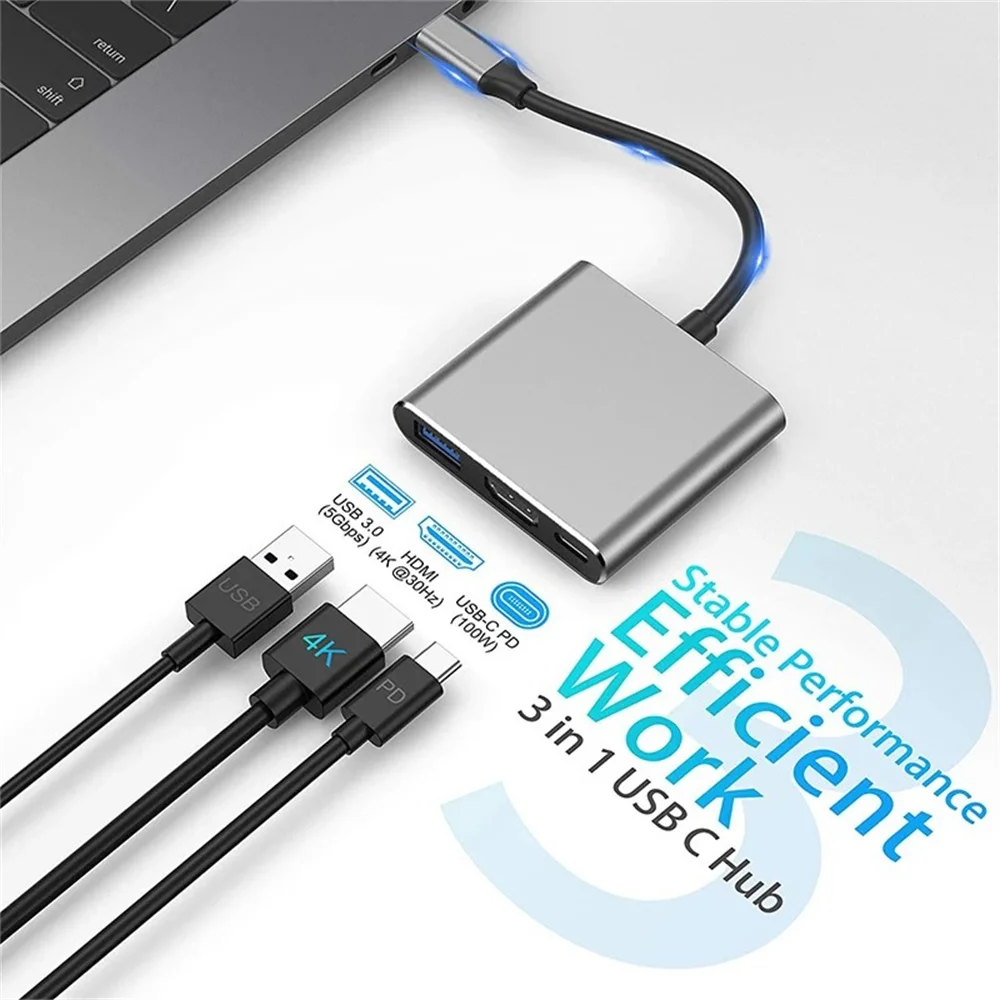 USB C HUB 3-in-1 Multiports Ad - огляд і ціна Hdmi Phone Adapter