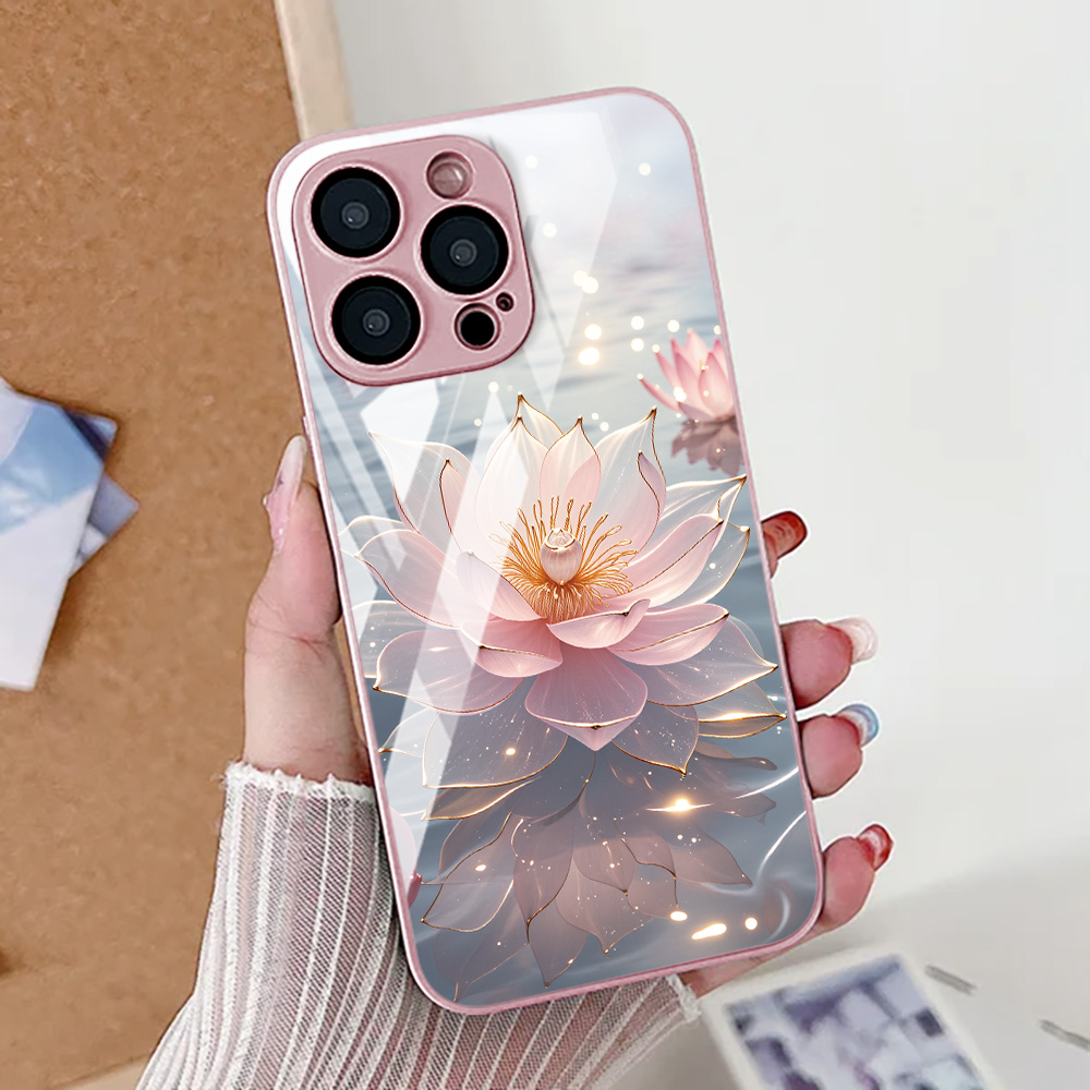 Lotus Flower Phone Case For iP - огляд і ціна Tempered Glass Screen