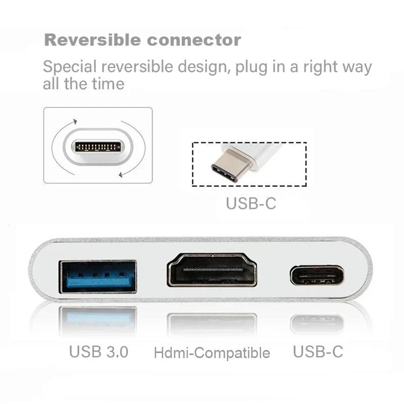 3 In 1 Type C to HDMI-compatib - огляд і ціна Hdmi Phone Adapter
