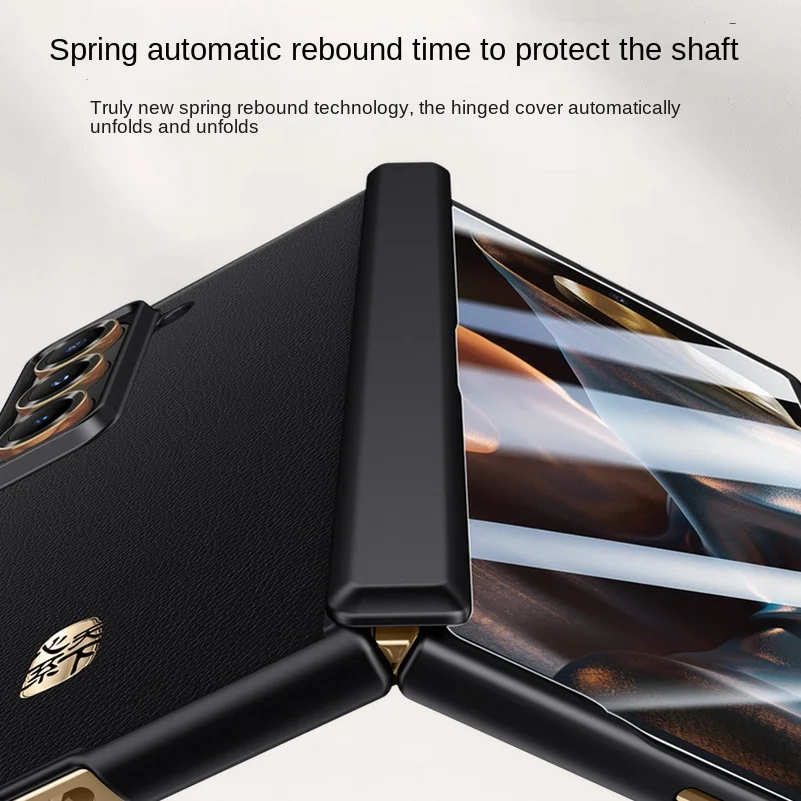 Luxury Business Leather with S - огляд і ціна Tempered Glass Screen