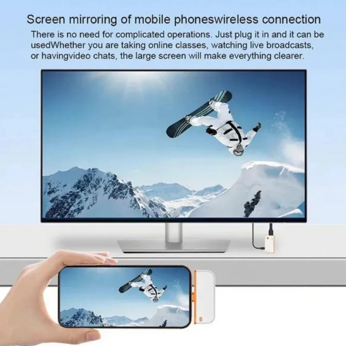 50M Type C HDMI-Compatible Wir - огляд і ціна Hdmi Phone Adapter